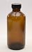 8 Oz Amber Glass Bottle with Phenolic Lid