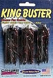 King Buster 1/8oz 2 1/2 Black/ Red Mylar 3 per pack - C & H Lures KB-19, Fishing Lures & Lure Kits