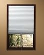 1-2-3 Shade Vinyl Room Darkening Temporary Pleated Shades, 36 wide x 75 long