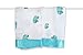 aden + anais Issie Security Blanket; 100% Cotton Muslin; Satin Trim; 2-pack; Jungle Jam- elephant
