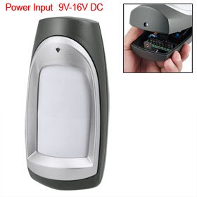 Gino Outdoor PIR Sensor Dual Element Motion Detector Black Gino Outdoor PIR Sensor Dual Element Motion Detector Black