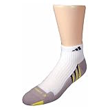 adidas S Formotion Tennis Cushion LC Sock, White/Aluminium/Neon Yellow