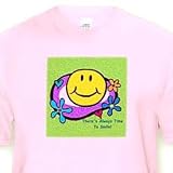 Smiley Face - Toddler Light-Pink-T-Shirt (4T)