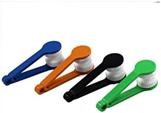 Small Microfibre Glasses Eyeglasses Cleaning Clip Brush Spectacles Sun Easy Sunglasses Cleaner (Random color will be shipped)