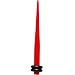 8 Gauge Acrylic Red Taper