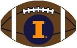 Illinois Fighting Illini 24x15 Small Football Rug
