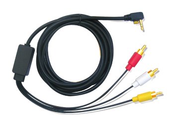 Childrens Toyshop  Video Games : SONY PSP 2 SLIM & LITE GOLD AV COMPOSITE CABLE LEAD