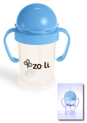 ZoLi Bot Straw Sippy Cup Blue