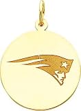 14K Gold NFL New England Patriots Logo Charm