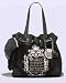 Juicy Couture Daydreamer Black Velour Logo Tote