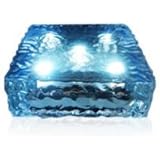 6x6 Solar LED Paver Light - 5 Ultra Bright, Elegant LED Lights - Automatic Light Sensor - No Wires Easy to Install - Water Resistant