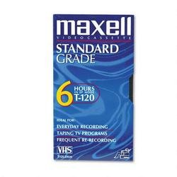 Maxell Vhs Video Tape, Standard Grade, All Purpose, 6 Hours by Maxell