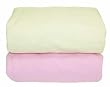Tadpoles Organic Flannel Fitted Crib Sheets - Set of 2, Pink and Natural Tadpoles Organic Flannel Fitted Crib Sheets - Set of 2, Pink and Natural