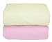 Tadpoles Organic Flannel Fitted Crib Sheets - Set of 2, Pink and Natural