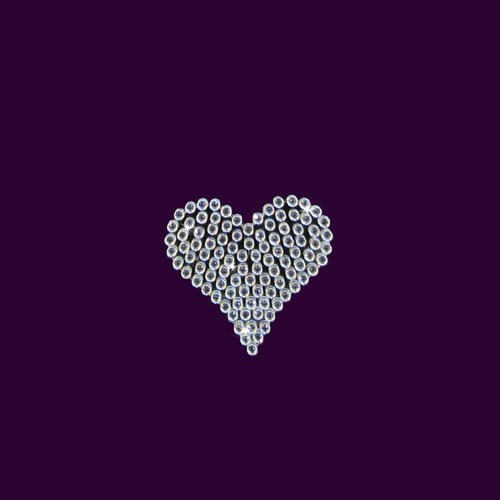 Heart Rhinestone Bling Car Decal Sticker by Jubilee Rhinestones