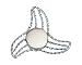 Chrome Lowrider Bike Boom Ring Twisted Knock-Off T/Less