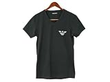 EMPORIO ARMANI エンポリオ アルマーニ アンダーウェア 110886 CC540 20 BLACK ブラック/グレー Vネック Tシャツ S [平行輸入品]