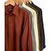 Apparel : Unlisted Microsuede Solid Dress Shirts