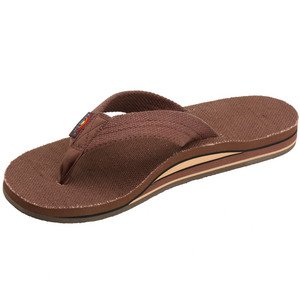 Womens Rainbow Sandals Hemp Double Stack Wide Strap