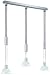 Trio-Leuchten 375710307 Energiespar-Jojo-Pendel 3x9W E14 Miniglobe Nickel matt Glas alabasterfarbig weiß D: 15 cm