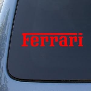 FERRARI - Vinyl Car Decal Sticker #A1600 | Vinyl Color: Red
