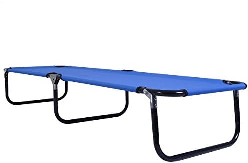 Sportstorm Blue Foldable Portable Military Cots Camping Sleeping Bed