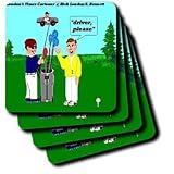 Londons Times Funny Music Cartoons - Golf Drivers - Coasters