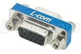 Slimline Gender Changer, HD15 Female / Female (VGA Coupler)