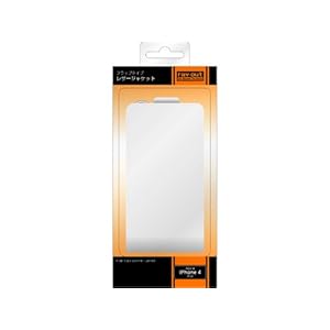 【クリックで詳細表示】レイ・アウト iPhone4用フラップタイプレザージャケット＿ホワイトRT-P3LC1/W