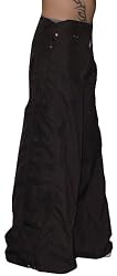 Ghast 32" Fat Bottom Raver Pants (Black), Wide Leg Rave Pants, Dance Team Pants