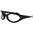 Bobster Foamers Adult Wrap Around Lifestyle Sunglasses - Black/Clear