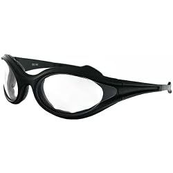Bobster Foamers Adult Wrap Around Lifestyle Sunglasses - Black/Clear