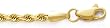 14K Yellow Gold 3.0MM DIAMOND CUT SOLID ROPE 7" BRACELET