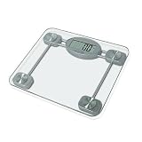 SALTER Compact Electronic Bathroom Scale - Clear Glass - 9024 SV3R Salter