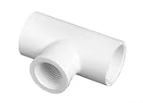 2 inch PVC Reducing Tee 2 inch Slip x 2 inch Slip x 1 inch Fipt , Part No. 402-249, Schedule 40