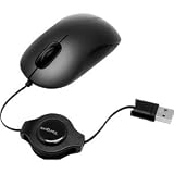 Targus USB Retractable Optical Laptop Mouse AMU89US (Black)