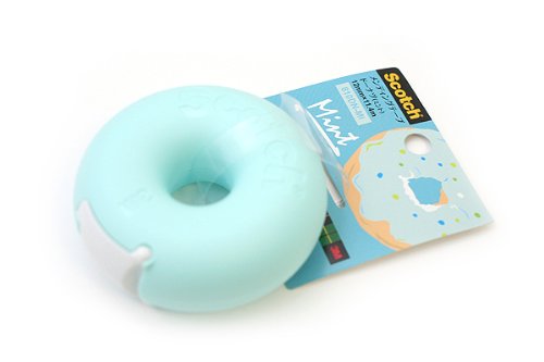 3M Scotch Donut Tape Dispenser - Mint Blue - 12 mm X 11.4 m