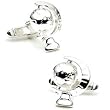 Sterling Globe Cufflinks