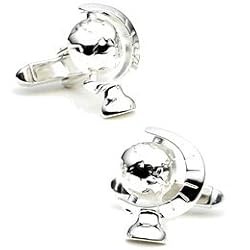 Sterling Globe Cufflinks