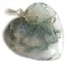 Lucky Gemstone Heart Pendant In Green Moss Agate