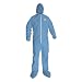 Kleenguard A65 Flame Resistant Fabric Coverall with Hood and Boots, Disposable, Elastic Cuff, Blue, 2X-Large (Case of 25)