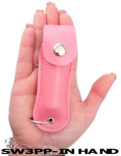 Heartland GreatDeals Crime Halter Keychain Red Pepper Spray - 1/2 oz - Pink Soft Case