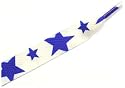 11001 Star 4 White/Blue Thick Laces