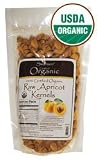 100% Organic Raw Apricot Kernels 12 oz (340 grams) Pkg