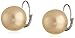 Amazon Collection Sterling Silver Simulated Shell Pearl Lever Back Earrings