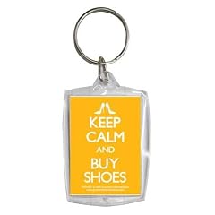 Fun Keep Calm And Buy Shoes - 5 cm Acrylglas Schl�sselanh�nger Keyring