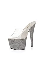 Pleaser Sandalias de tacón (Plata)