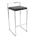 LumiSource Fuji Stacker Bar Stool, Black