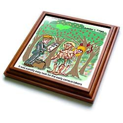 Londons Times Religion Heaven Hell Cartoons - The First Census - Trivets