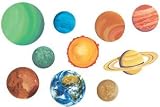 9 Planets and 1 Sun Solar System Space Wallies Mural